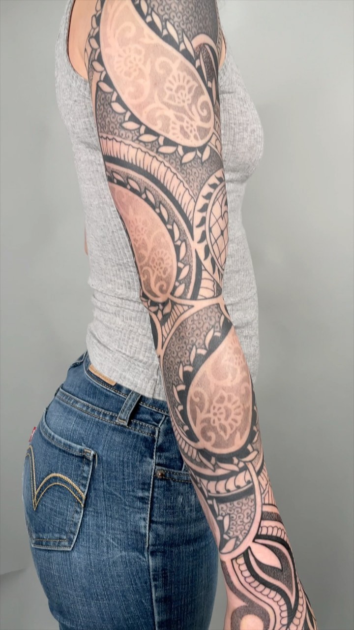 Flower, Rose, 슬리브, 보디수트