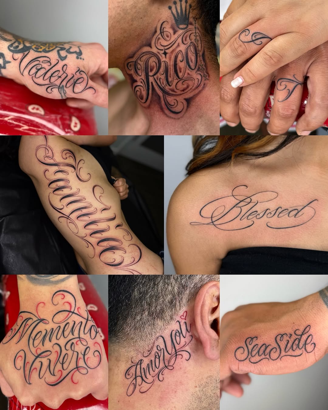 Lettering, 가족 이름