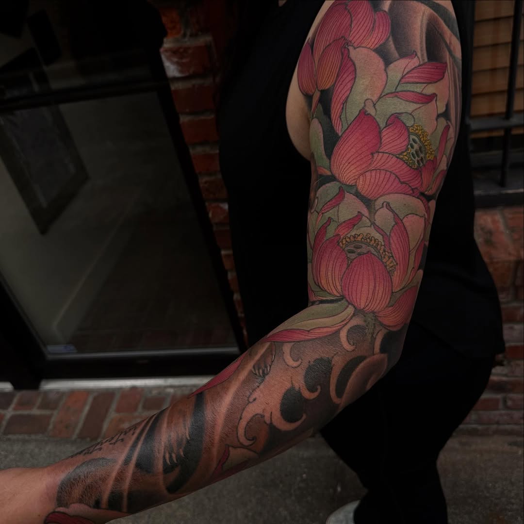 Flower, Rose, 슬리브, 하프슬리브