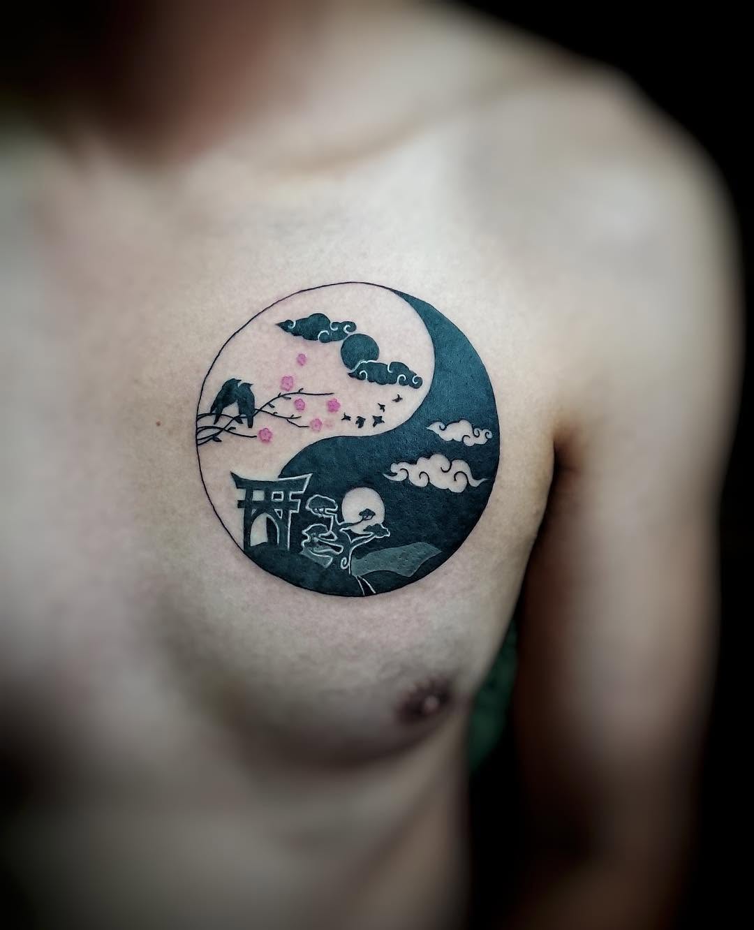 달항아리, 일본 파도, 일본어 레터링, 한자 레터링