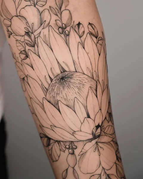 Flower, Rose, 지도, 큰 타투
