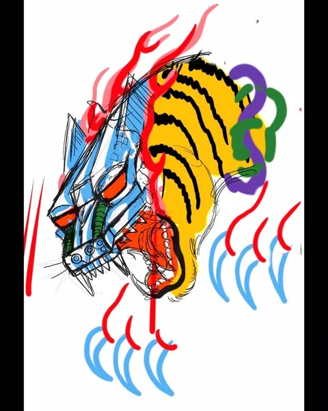 Tiger, Animal, 한국 용, 일본 용, 중국 용, 한국 장식