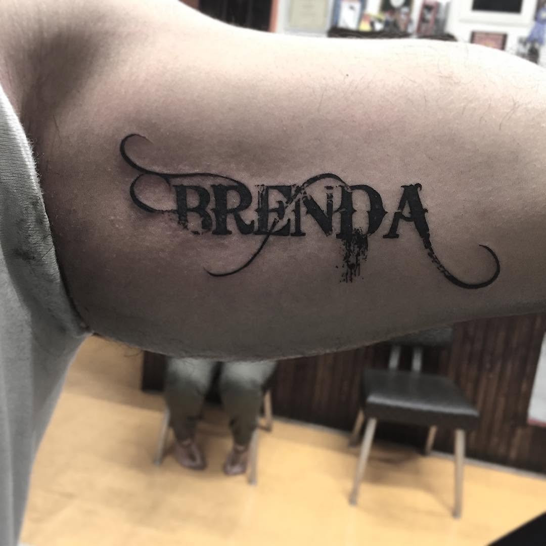 Lettering, 단어, 가족 이름, 고딕 레터링