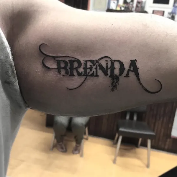 Lettering, 단어, 가족 이름, 고딕 레터링