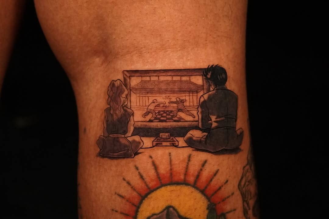 뇌신, 오니, 요괴, 장면, 태양, 한야, 노리개, 다루마