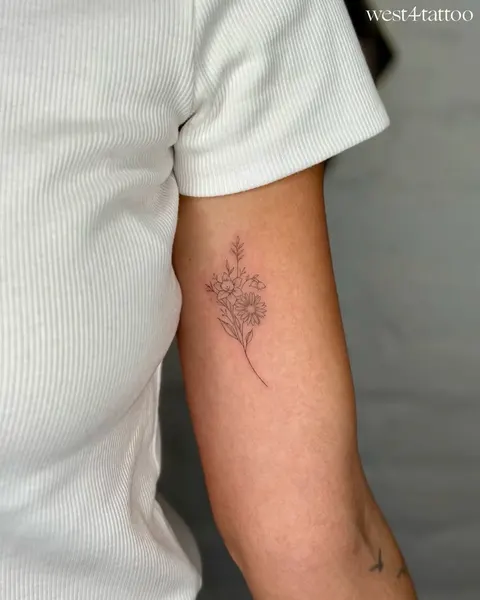 Flower, 카네이션, 여권, 게이샤, 다루마, 수선화, 오리엔탈, 기념 타투