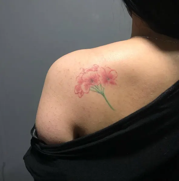 Tiger, 양귀비, 큰 타투, 장식, 무당벌레, 히비스커스