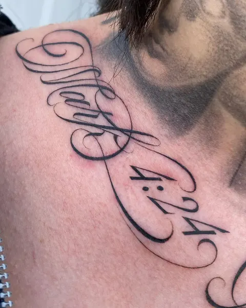 Lettering, 서명