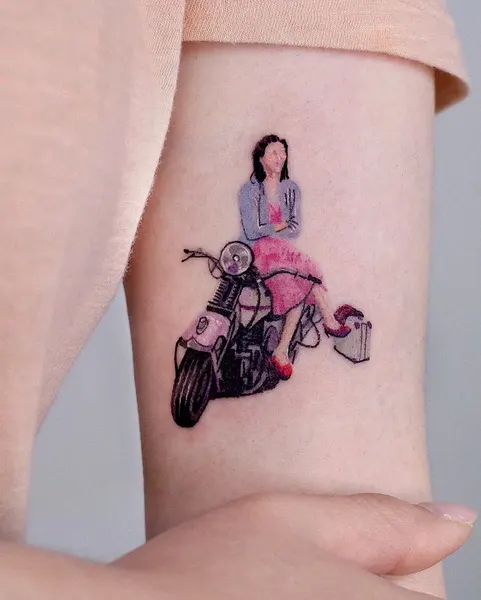 Lettering, 오토바이, 자전거