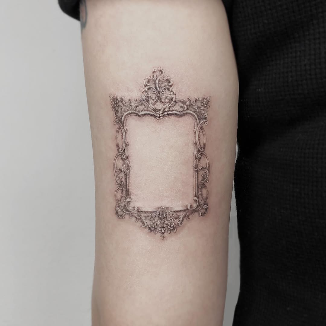 Flower, Rose, 거울, 왕관, 프레임