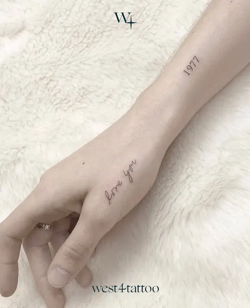 Lettering, 물망초, 손글씨, 날짜, 문장