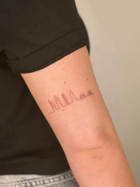 Lettering, 도시, 스카이라인, 여권