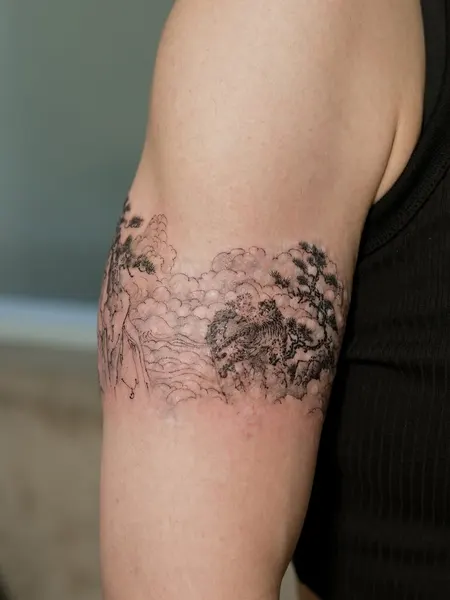 숲, 수국, Nature, 풍경