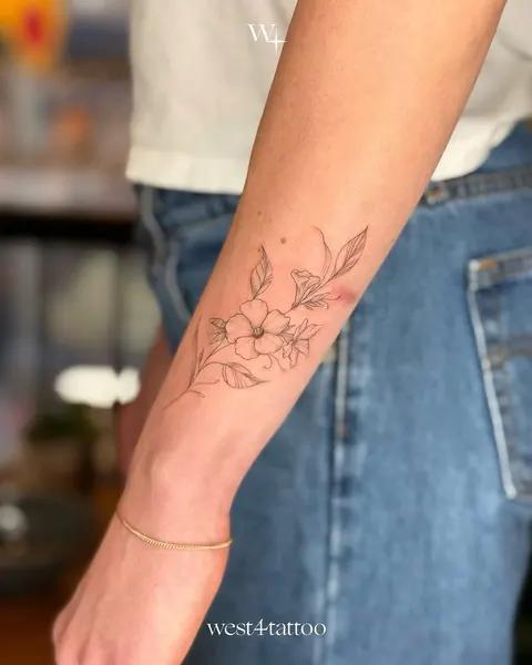 Flower, Lettering, 책