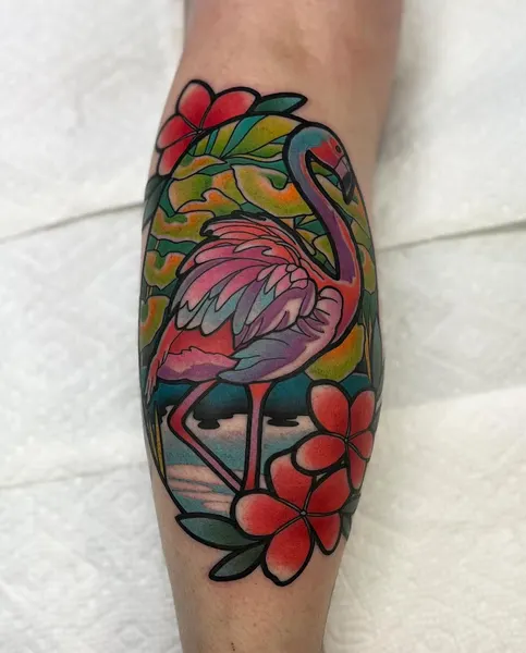 Flower, Animal, 플라밍고