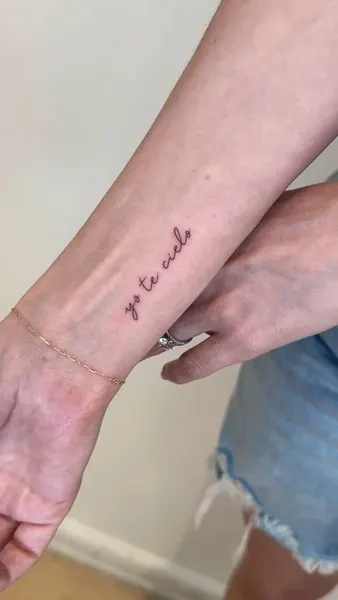 Lettering, 추억, 물망초, 스크립트, 타자기 폰트
