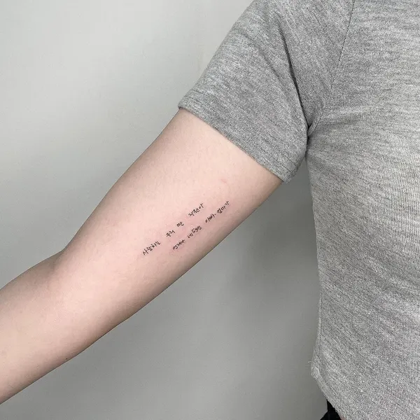 Lettering, Mini, 가사, 문구, 시, 물망초