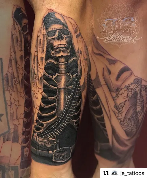 Game Face Tattoo