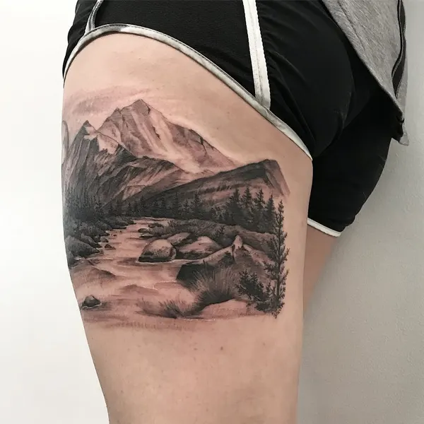 Nature, 산, 눈, 화산, 계곡