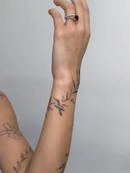 Flower, 서예