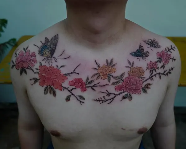 벚꽃, 히비스커스, 한국 문양, 한국 연꽃