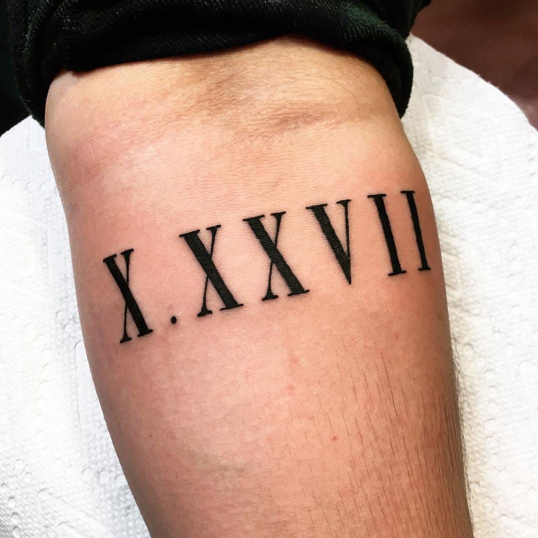 Lettering, 숫자, 생년월일, 출생년도, 로마 숫자