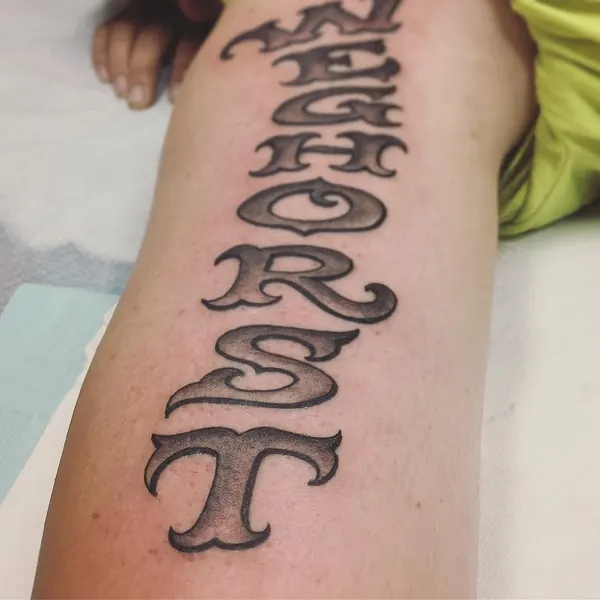 Lettering, 스크립트, 고딕 레터링, 서예