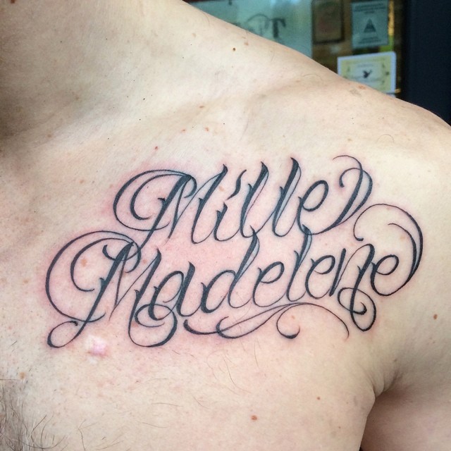 Lettering, 이름, 가족 이름