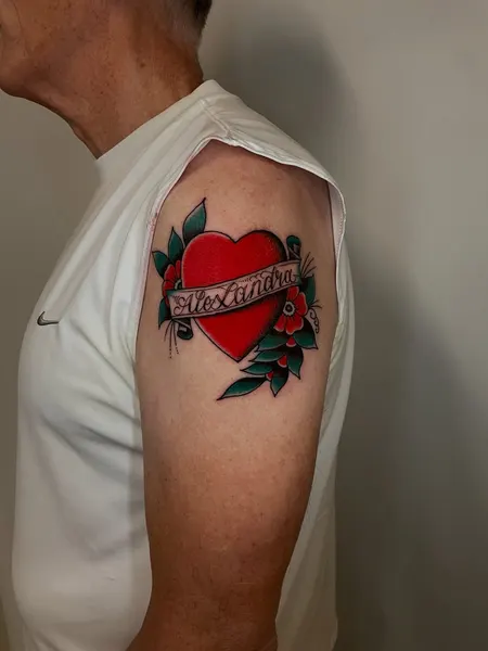 Flower, Rose, Lettering