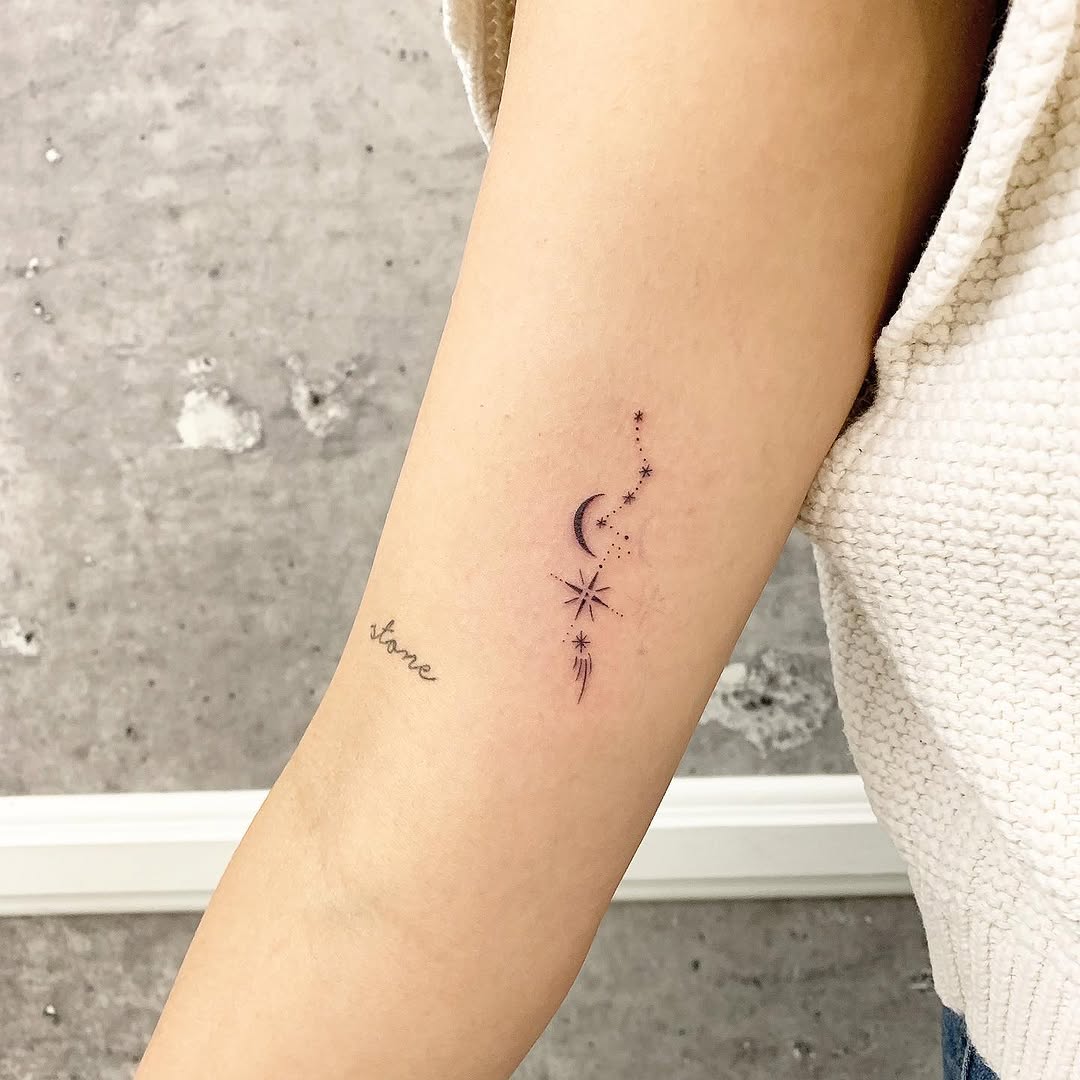 Lettering, 민화, 염소자리, 사수자리, 천칭자리