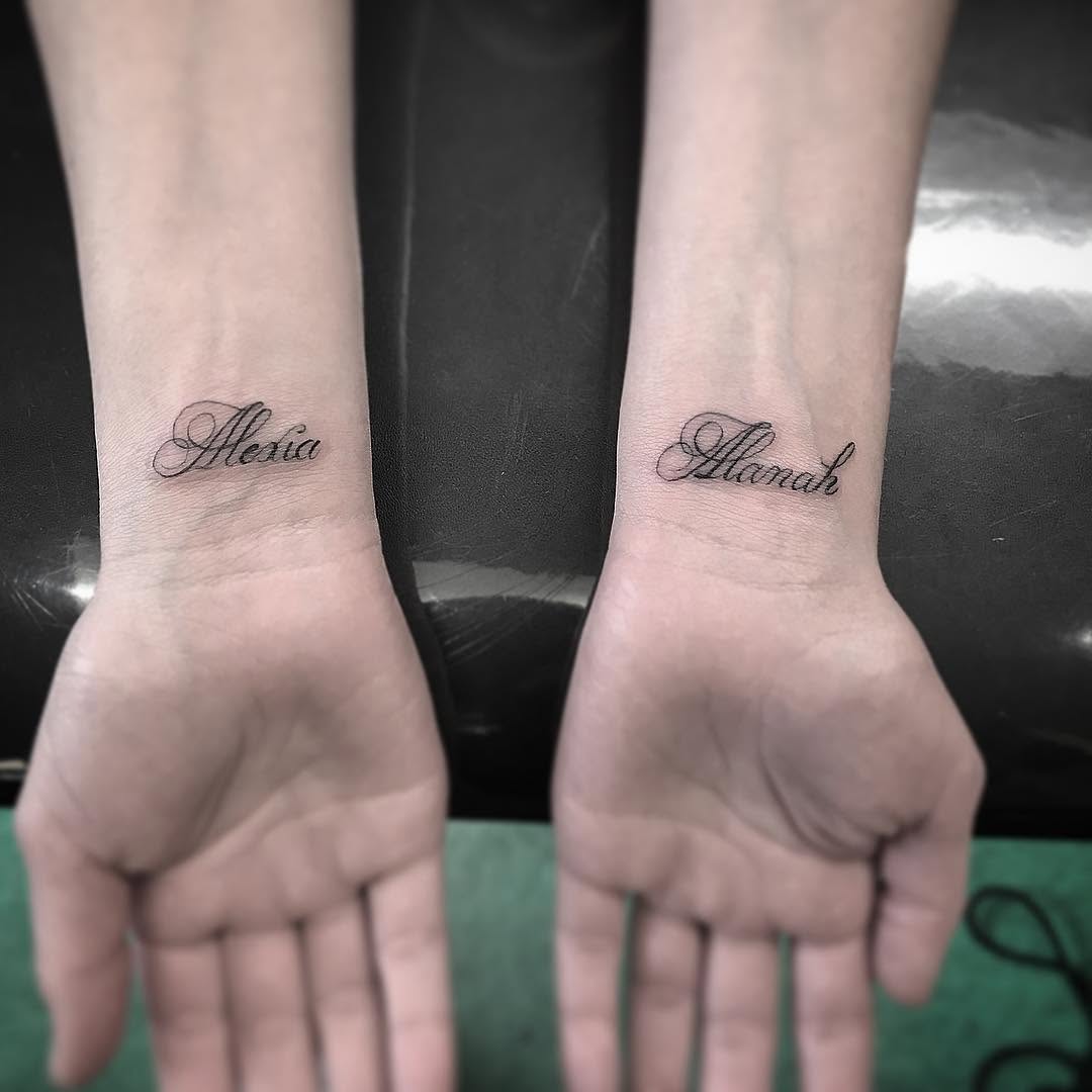 강, Lettering, 추억, 기차, 다리, 여행 타투