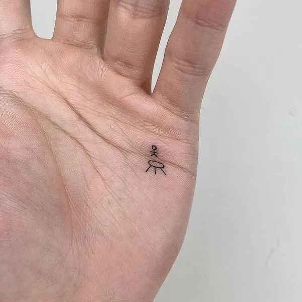 숫자, 손동작, 미니멀 레터링