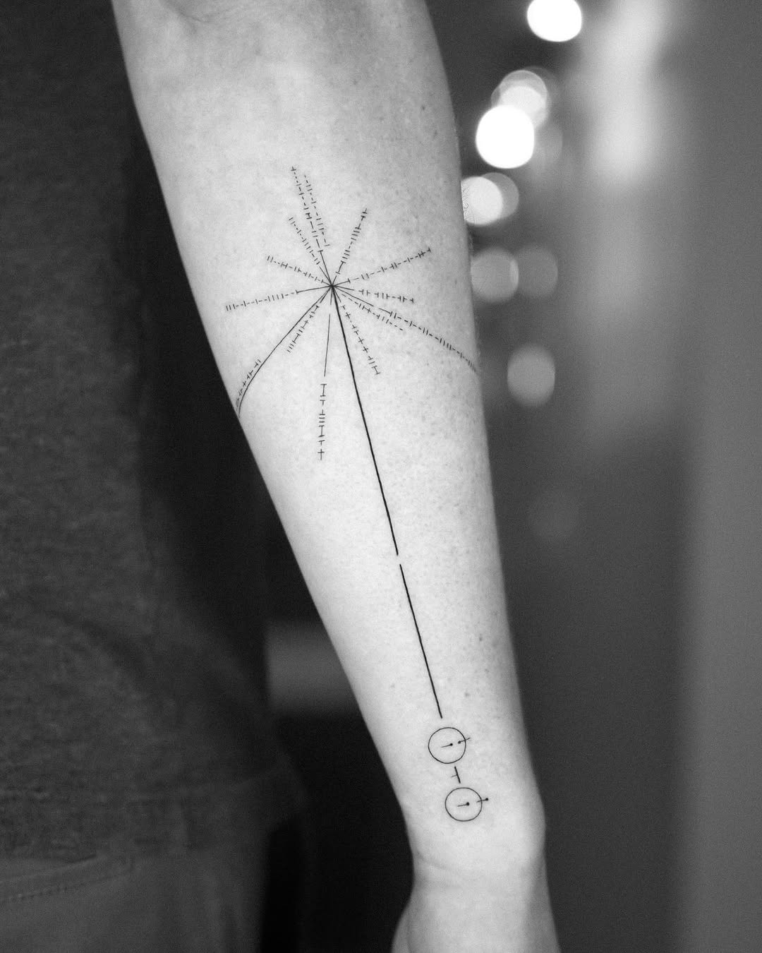 Nature, Geometric, 별, 나침반, 불가사리, 사수자리, 성좌, 화살