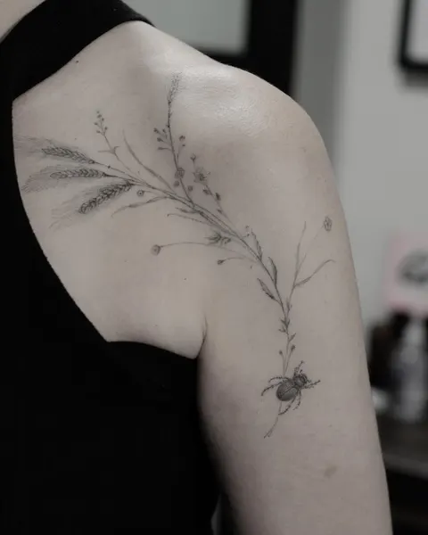 Flower, Rose, 수묵화