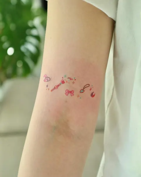 한글, 한복, 립스틱, 그래피티, 이레즈미, 운명, 지네, 체리, 함사, 게이샤, 노리개, 삼족오, 황소자리
