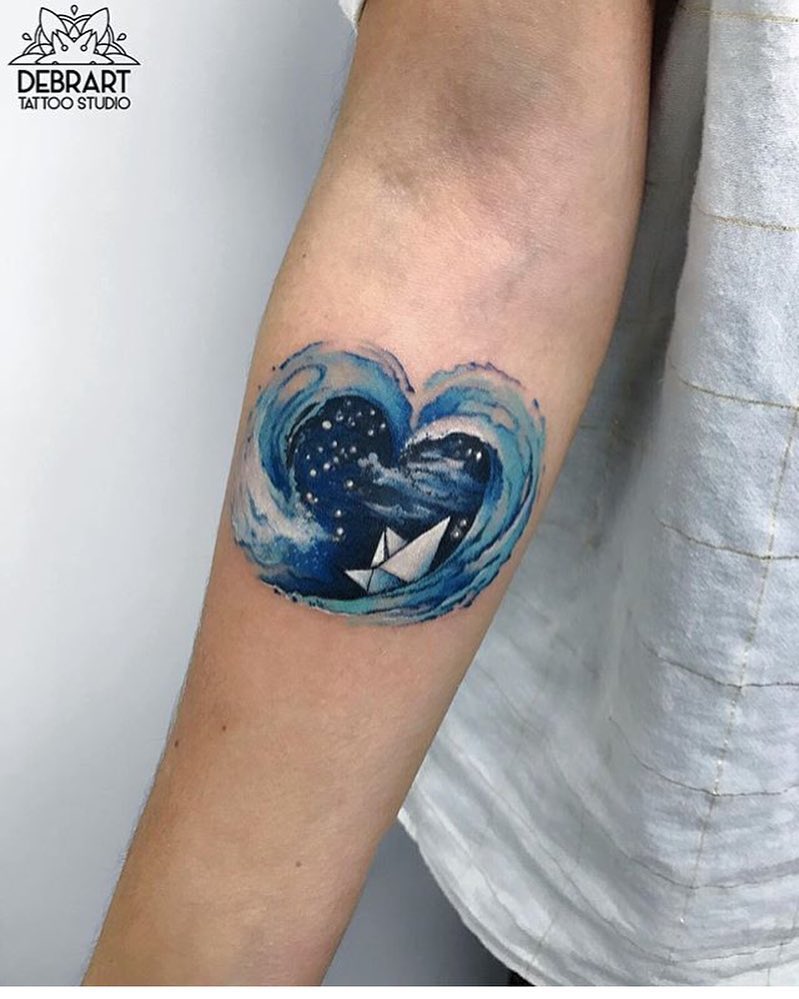바다, 백조, 돌고래