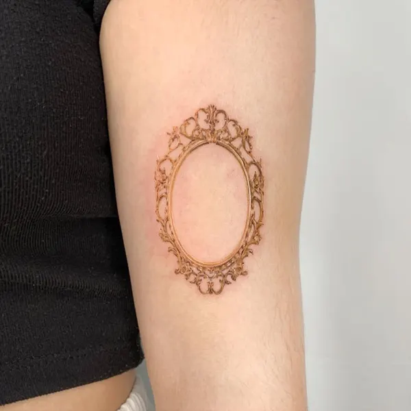 Flower, Rose, 원, 거울, 장식, 주얼리, 프레임