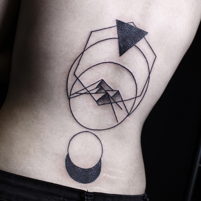 대칭, 삼각형, 신성 기하학, Geometric, 음양