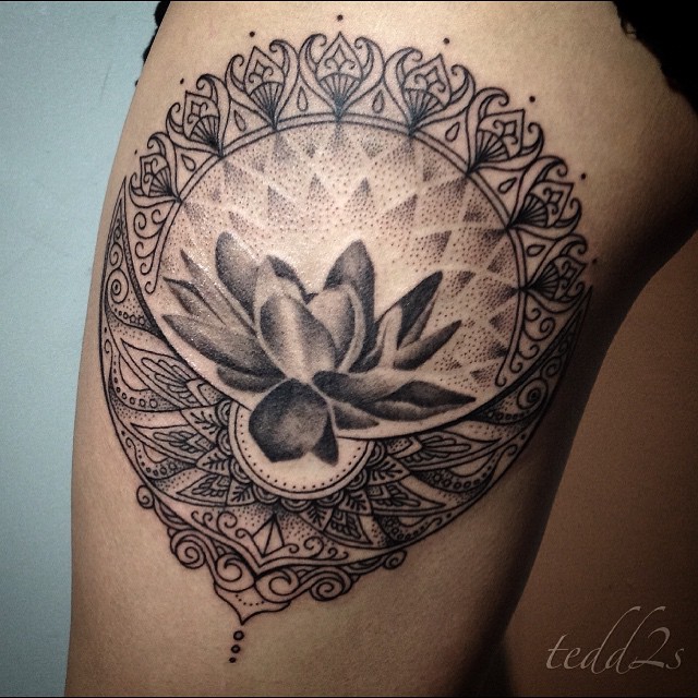 Flower, 만다라, 연꽃 만다라, 연꽃