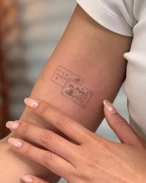 Lettering, 여권, 사각형