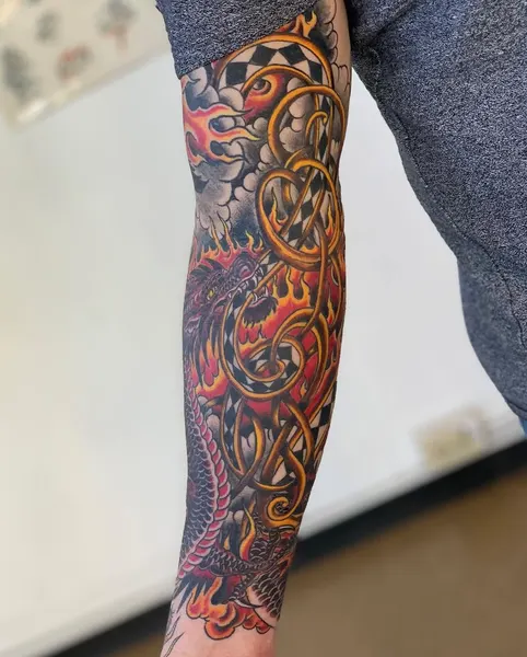 Dragon, 불, 불꽃