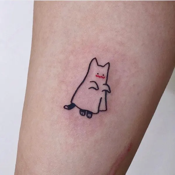 마네키네코, 고양이, 발자국, 여우 가면