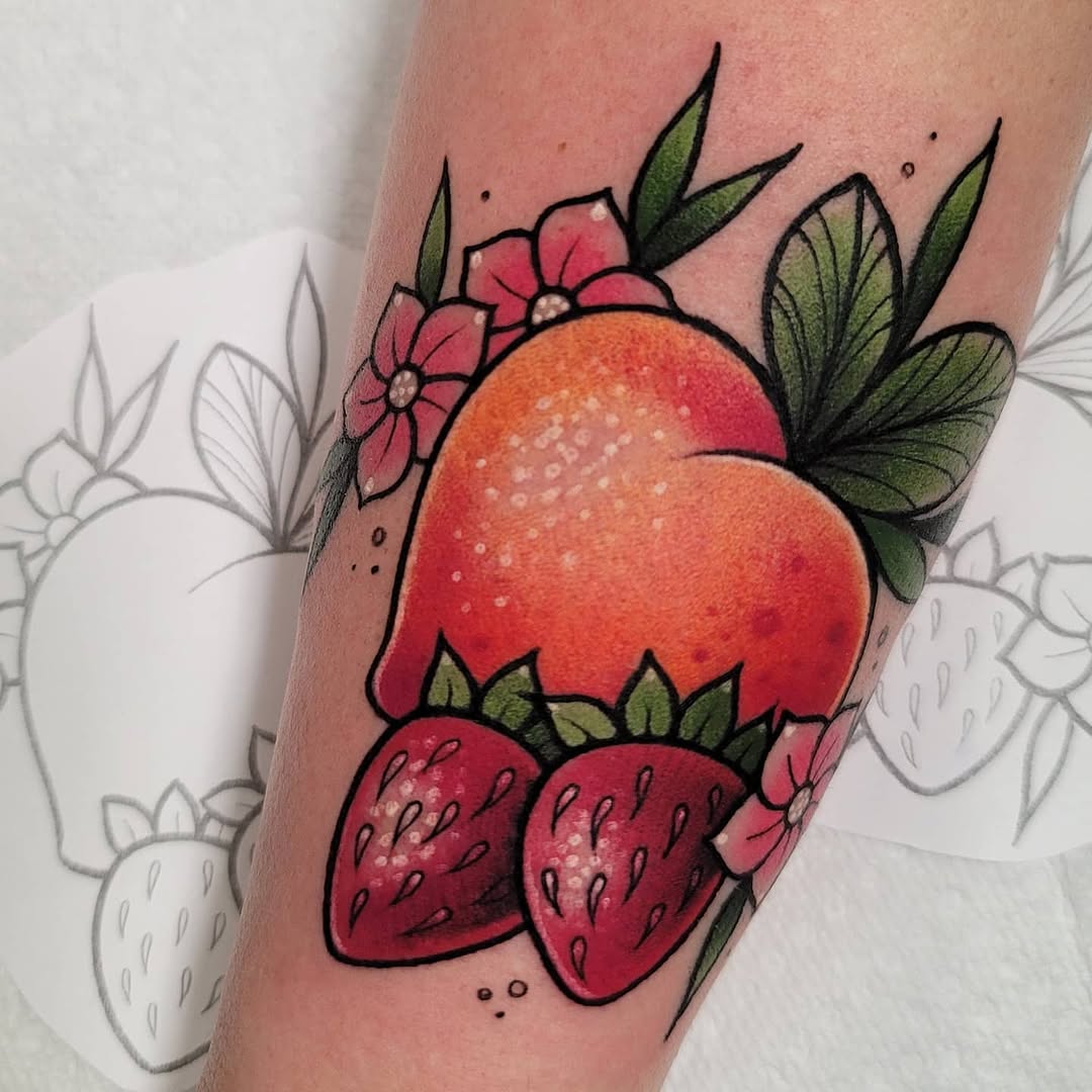 Flower, 석류, 과일, 딸기