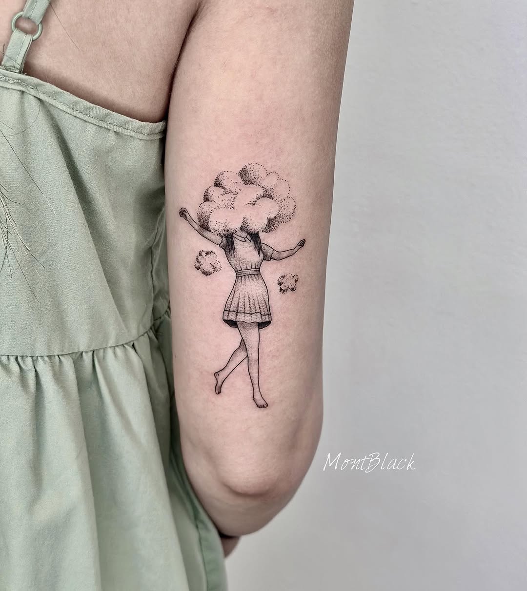 Flower, 소녀, 여성, 댄서, 마녀, 한복, 어릿광대, Mini, 커스텀 타투