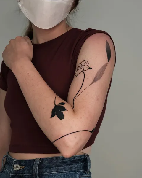 Flower, Rose, 비대칭, 실루엣