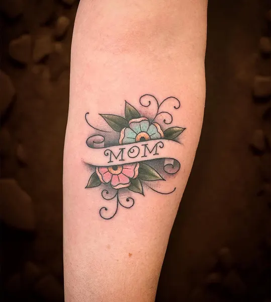 Flower, Rose, Lettering