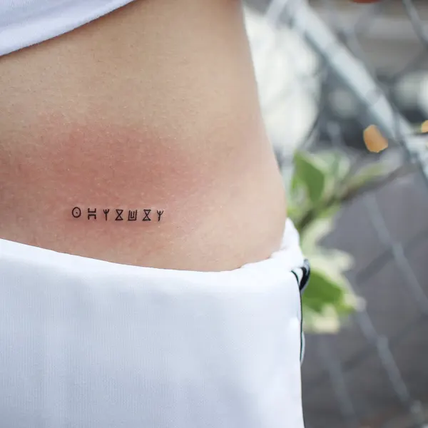 Lettering, 데이지, Flower