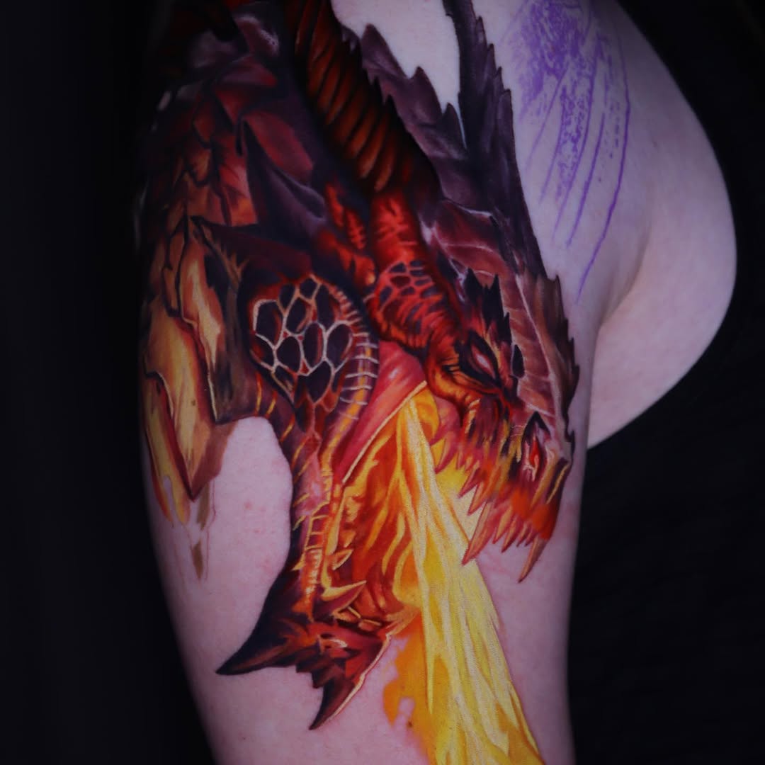 Dragon, 불사조, 불꽃