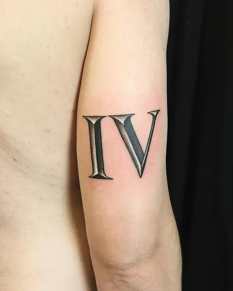Lettering, 로마 숫자, 단어, 이니셜