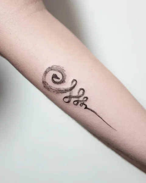 옴, 펜, Lettering, 나선, 한글, 작은 타투, 멘디, 서명, 장식, 그래픽, 이레즈미, 커스텀 타투, 플래시 타투